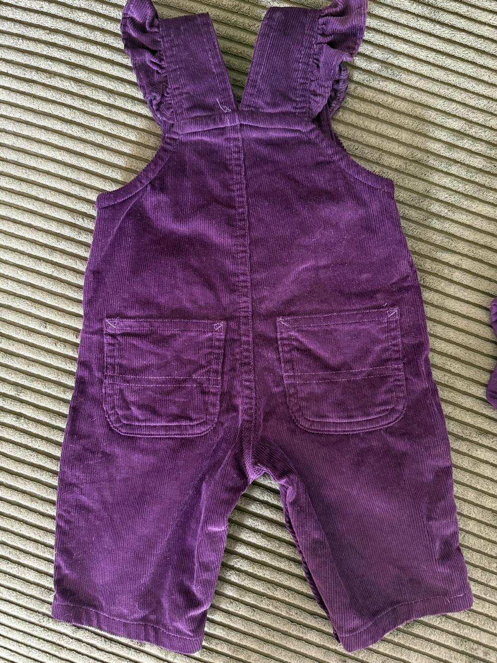 Carhartt Purple Corduroy Overalls with Gray Horse Bodysuit - Picture 8 of 13